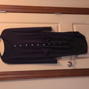 Women's size M lightweight, black cardigan